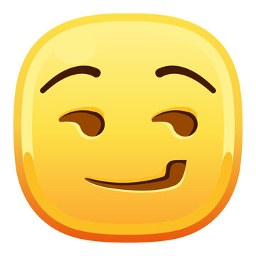 Smirking Face Emoji, Smirk Sarcasm Mischief Playful