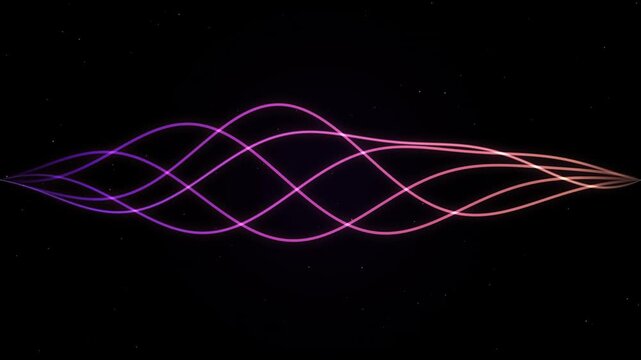 Abstract 3d geometric wave motion