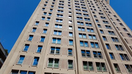 EUROPE, ITALY, MILAN Torre Velasca—106 meters tall and featuring a distinctive "mushroom" shape—is one of the most important post-war architectural works, close to Duomo and Missori © andrea