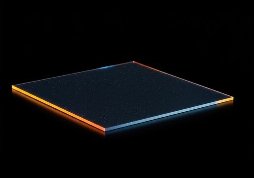 A highly polished, featureless substrate blank used in advanced semiconductor manufacturing for controlled material doping and thermal processing ,glass ,engineering ,physics