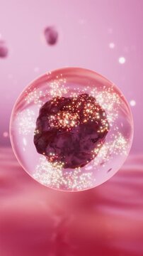 Beauty essence particles penetrate cells, hydrate, and restore vitality.