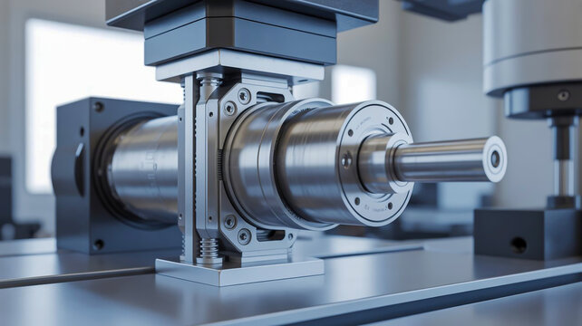close up of a machine