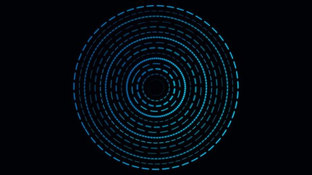 Tech Blue Premium AI Binary Core Seamless Loop Background - 4K Seamless Loop