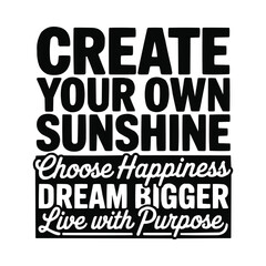 Obraz premium Motivational typographic design featuring bold black text on white background
