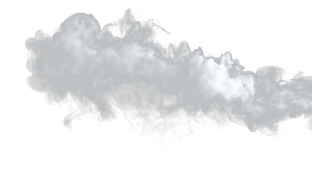 Wispy Gray Smoke Cloud Effect for Creative Design