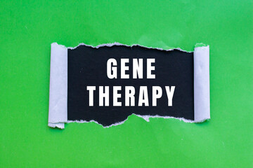 Gene Therapy text concept photo