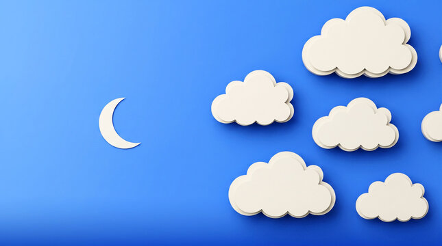 moon and cloudsCloud sky set of isolated white clouds with various shape and size on transparent background. Soft, fluffy cloud texture with