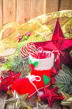 Christmas Sock with Christmas sweets