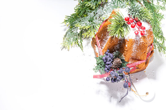 Traditional Christmas Panettone Pandoro cake