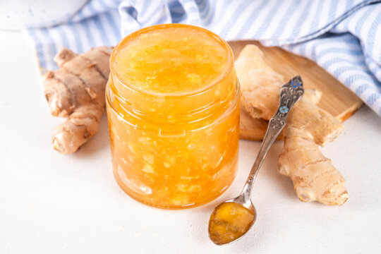 Homemade caramelized ginger jam