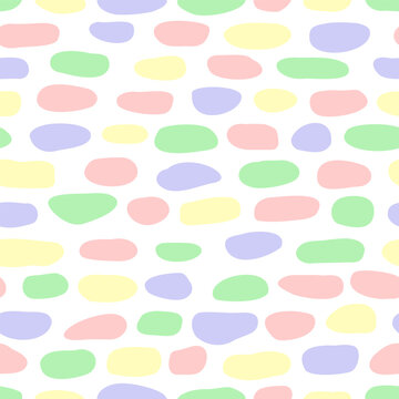Vector seamless pattern with hand drawn paving stones texture. Cute design for textile, backgrounds, wallpaper, wrapping paper, digital prints.