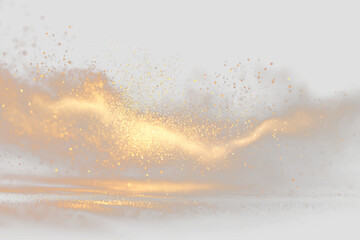 Flying Sand Particles Creating a Soft Dust Storm Effect © Татьяна Куриленко