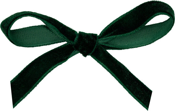 Green Festive Gift Ribbon Bow