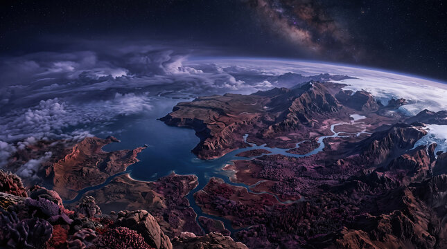 Cosmic View of an Alien Planet