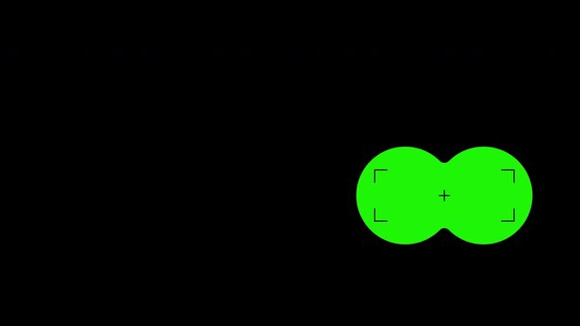 Binocular views looking around the surroundings, monitor the situation. Ideal for military, hunting, and surveillancethemed designs. 4K video
