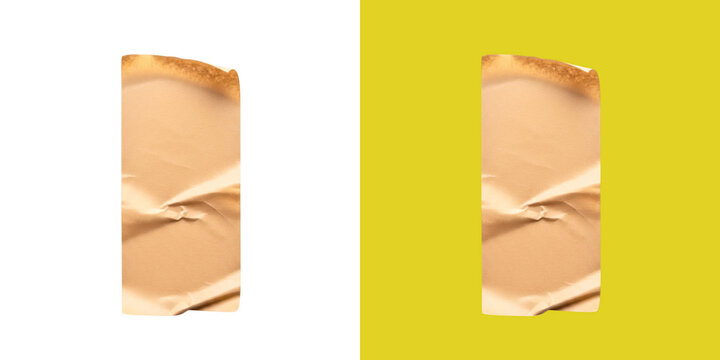 Adhesive Brown Packing Tape Strip With Wrinkles