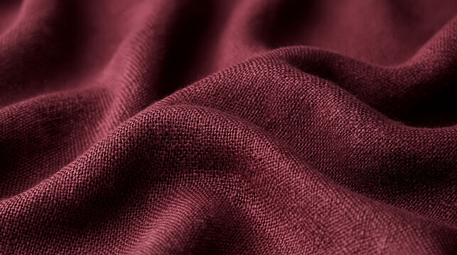 Maroon Knitted Wool Fabric Texture Background
