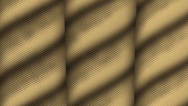 Shimenawa Rice Straw Rope With Twisting Fiber Bundles, Japanese New Year Seamless Loop Background in rich gold tones