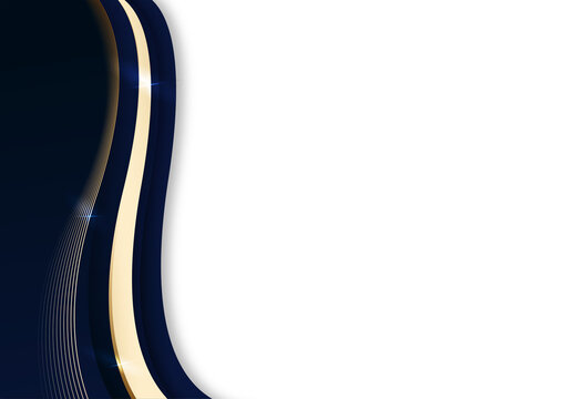 elegant corporate background with a modern blue and gold wave design