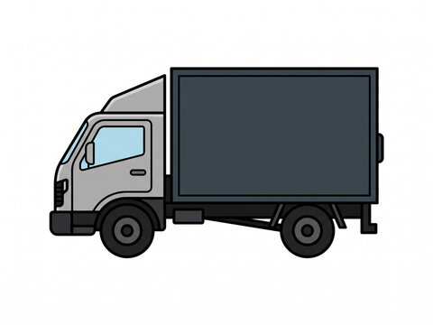 truck on white background