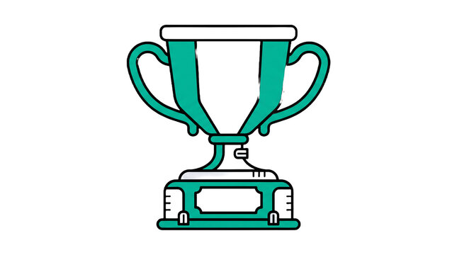 Modern piala icon for champion achievement