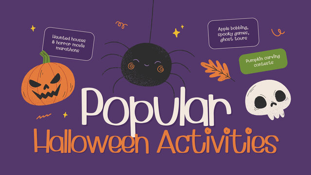 Purple and Green Playful Halloween Presentation