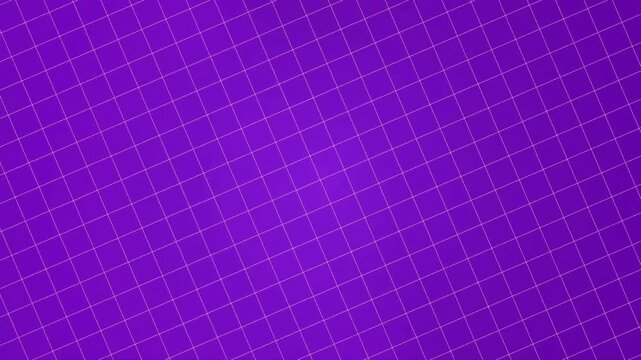 Purple background with white geometric square grid and straight lines. Perfect for modern digital designs or abstract backgrounds.
