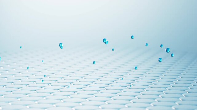 Gradient-colored hexagonal texture background, 3d rendering.