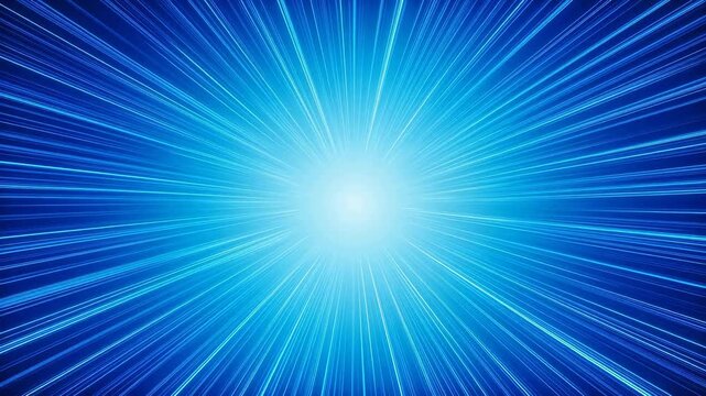 Blue light rays emanating from central point