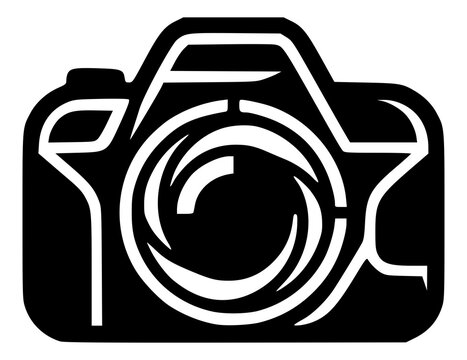 camera icon shutter sensor vector