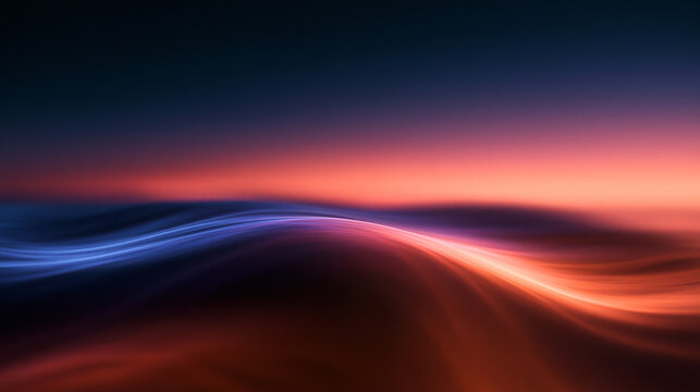 Abstract Flowing Wave of Light Glowing Gradient Background
