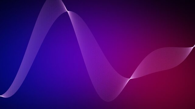 Abstract Pulsing Wave Animation over Gradient Background