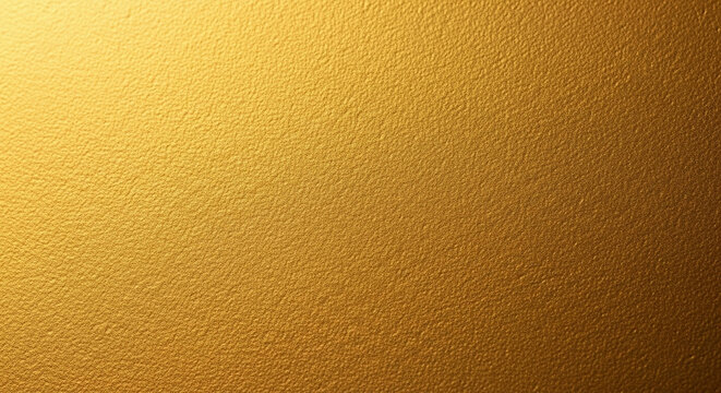 A magnificent golden metallic sheet displaying a rich texture and warm shimmering luminance ideal for luxury design projects