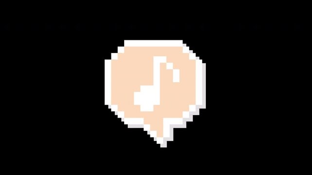 8-bit speech bubble game icon set