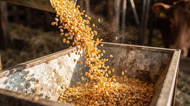 farmer feeding livestock. Hardworking farmer. farmers and animals. golden corn. Farmer pouring corn. Farmer feeding animals. traditional dairy farm. 