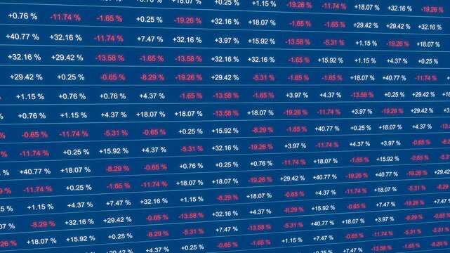 Financial accounting and taxes, percentage signs, spreadsheet with financial figures, data. Market data and research, corporate business and finance, controlling, analytics, prices, business strategy.