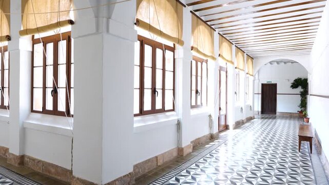 Images of the interior of the Monastery of Lerma, formerly a Discalced Carmelite convent, in the town of Lerma in the Arlanza region. Arlanza River. Province of Burgos. Castile and Le&oacute;n. Spain. Europe