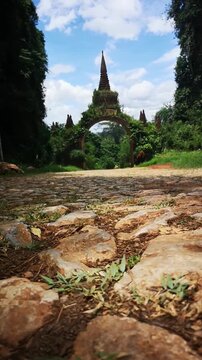Pagodas at Khao Na Nai Luang Surat Thani Thailand