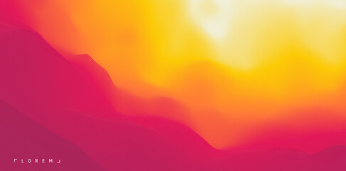 Obraz premium Desert dunes sunset landscape. Abstract background with dynamic effect. Creative design with vibrant gradients. Illustration for brochure, poster, card, presentation, flyer or banner.