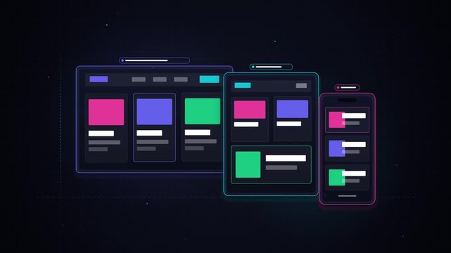 Responsive Web UI Design Synchronized Across Multiple Digital Devices