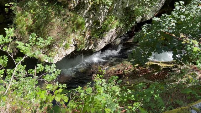 Waterfall on the Ruta del Alba hiking trail