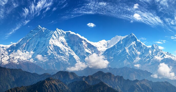 Mount Annapurna peak Nepal Himalaya mountain