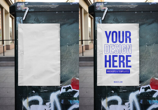 Mockup Of Customizable Sign Outdoors