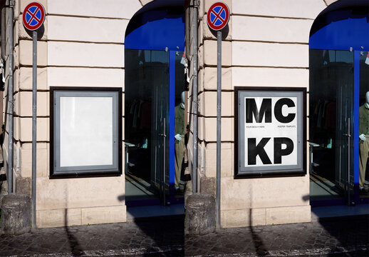Mockup Of Customized Sign On Building