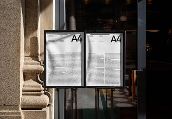 Mockup Of Customized A2 Posters