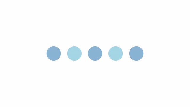 Loading animation circle zoom motion with transparency alpha channel