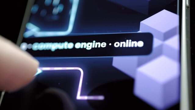 Visible AI core tooltip confirms compute engine online
