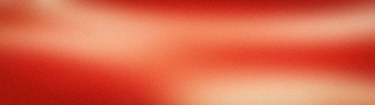 Red gold and beige abstract grainy gradient background wide format tech wallpaper template banner