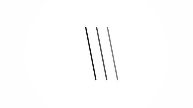 Modern Minimalist Graphic Design Element with Three Parallel Diagonal Lines