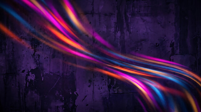Abstract Glowing Neon Motion Light Waves Texture Background